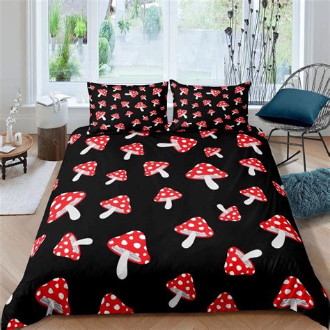 Mushroom comforter set queen - Choose from various styles, colors, and sizes, including the cow print bedding set, to suit your preferences. 【Easy Care】- This mushroom comforter set queen size is machine washable in cold water, and should be washed separately. Durable and suitable for all seasons, this mushroom comforter set for kids makes a perfect gift for various ...